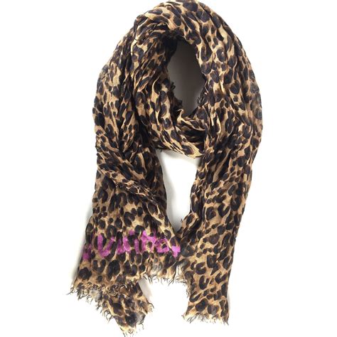 louis vuitton leopard scarf red|louis vuitton scarf leopard print.